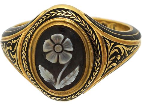 onyx mourning ring